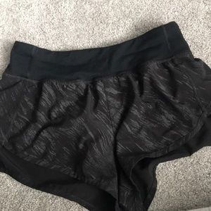 running shorts (gray reflective ish)